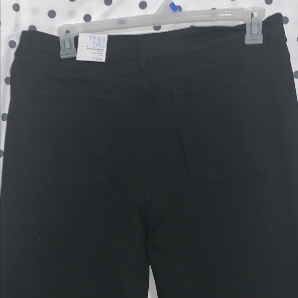 COPY - Black denim skinny high rise jeggings